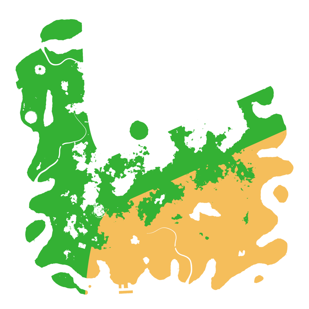 Biome Rust Map: Procedural Map, Size: 4500, Seed: 38612