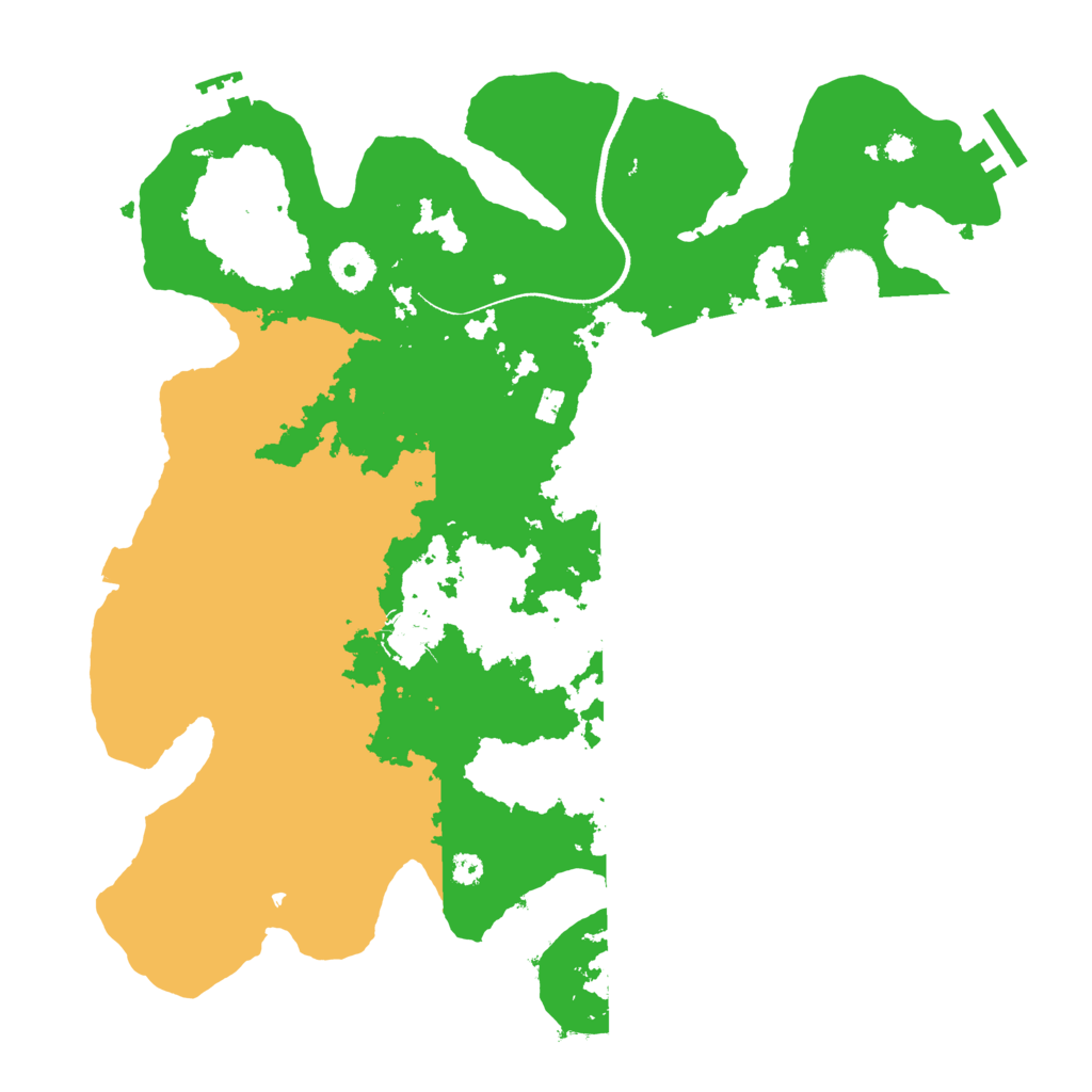 Biome Rust Map: Procedural Map, Size: 3500, Seed: 64957750
