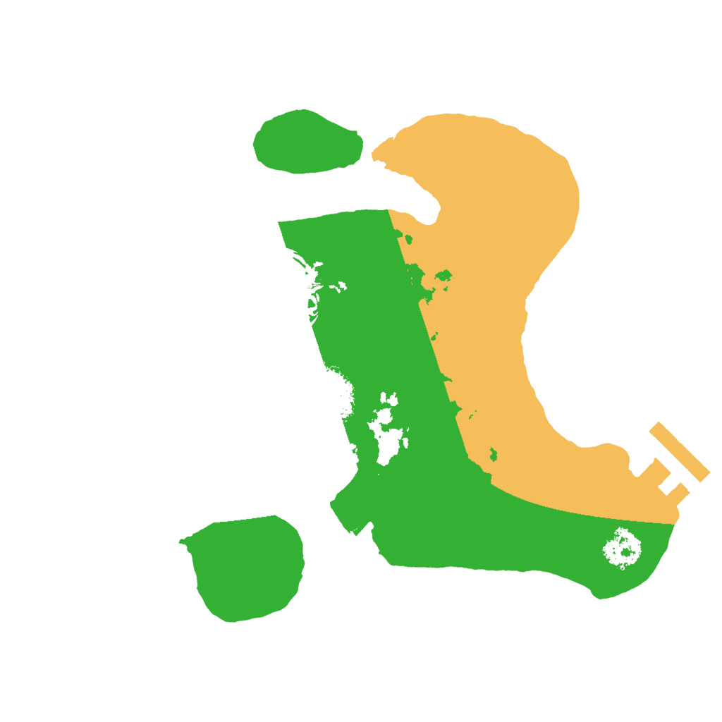 Biome Rust Map: Procedural Map, Size: 2000, Seed: 19910324