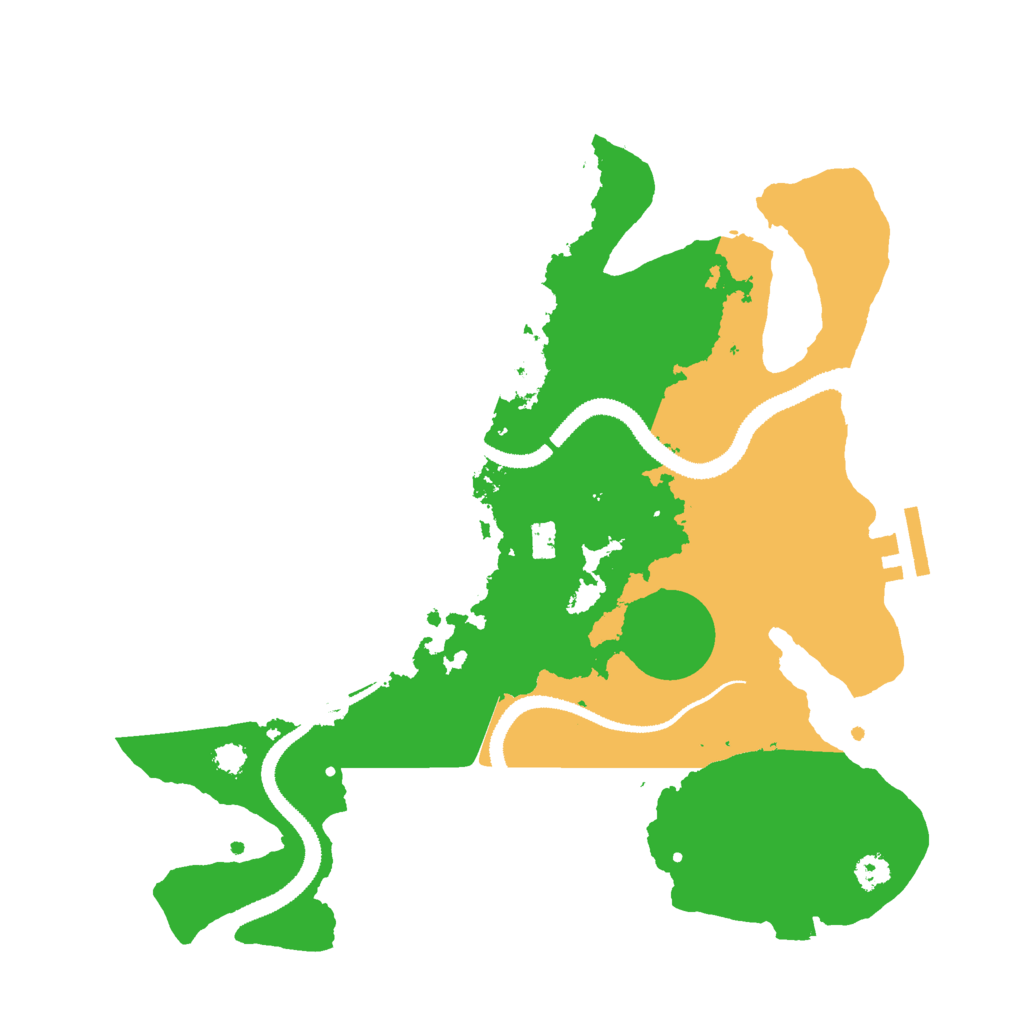 Biome Rust Map: Procedural Map, Size: 3000, Seed: 42545454