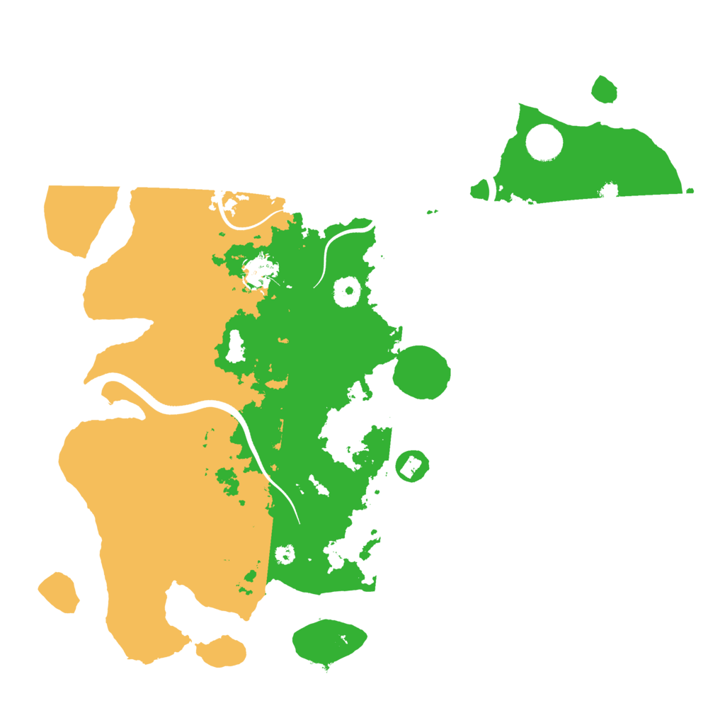 Biome Rust Map: Procedural Map, Size: 3700, Seed: 2077384425