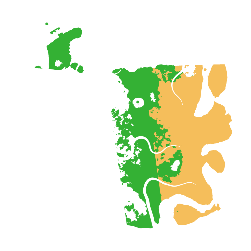Biome Rust Map: Procedural Map, Size: 3500, Seed: 4490018