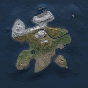 Thumbnail Rust Map: Procedural Map, Size: 2000, Seed: 14000, 3 Monuments