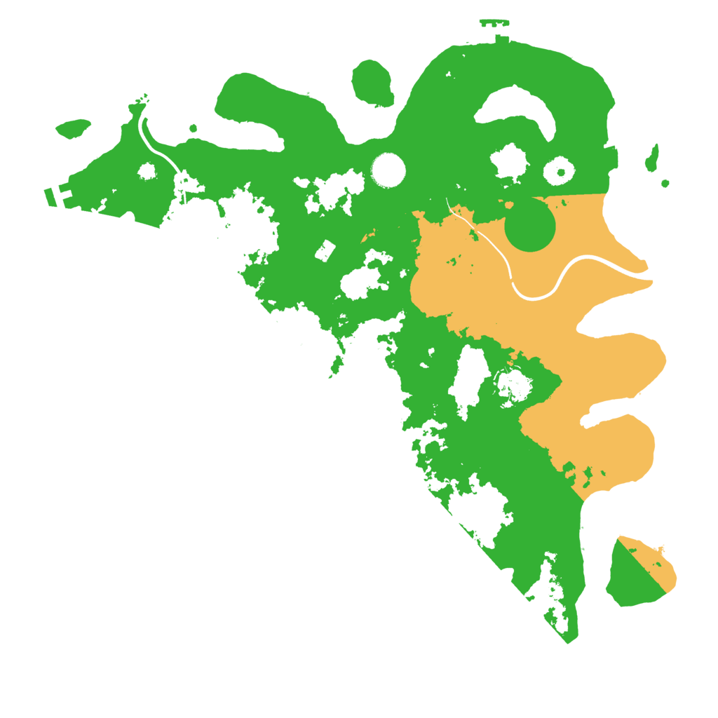 Biome Rust Map: Procedural Map, Size: 3700, Seed: 299878