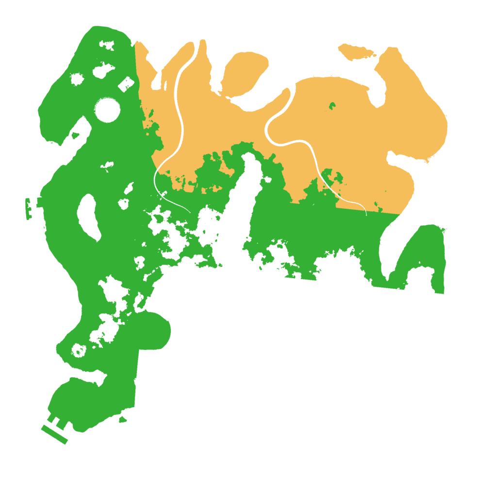 Biome Rust Map: Procedural Map, Size: 3500, Seed: 37576421