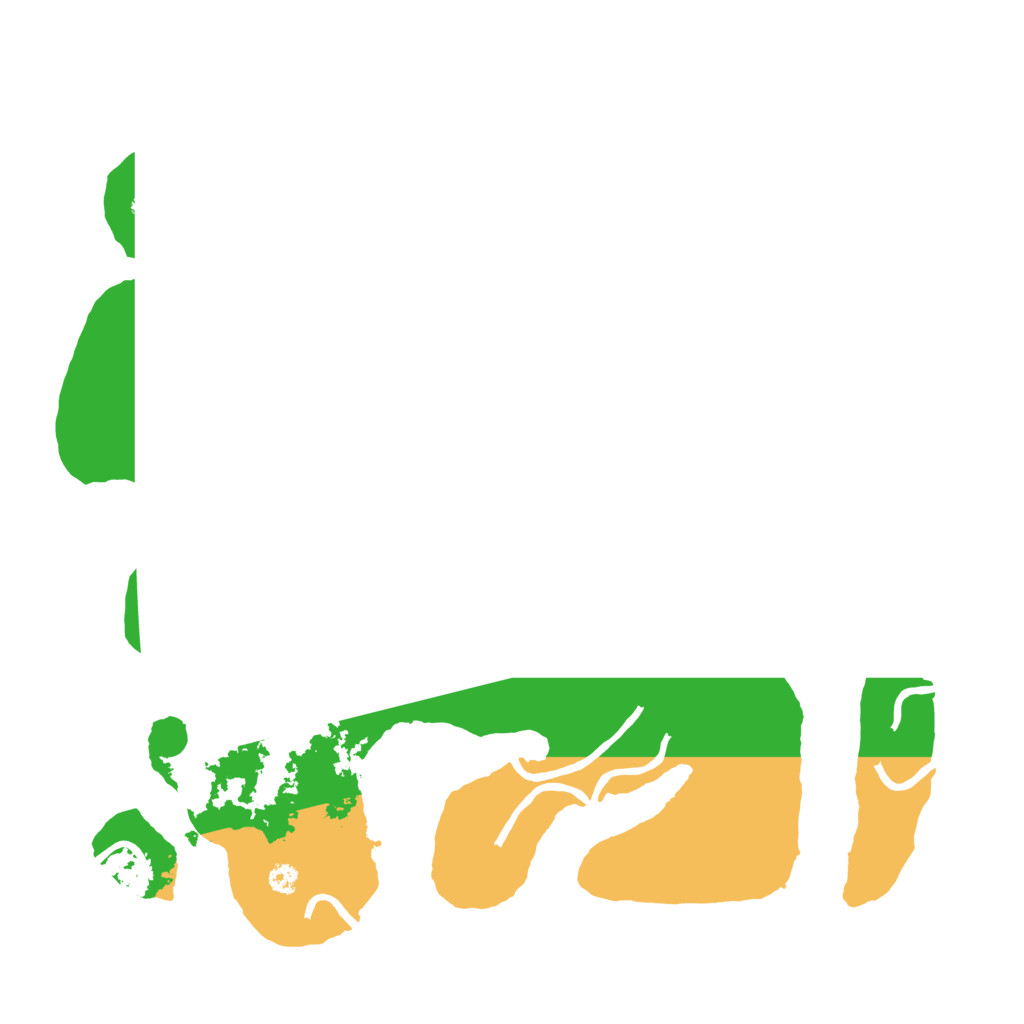 Biome Rust Map: Procedural Map, Size: 3510, Seed: 1