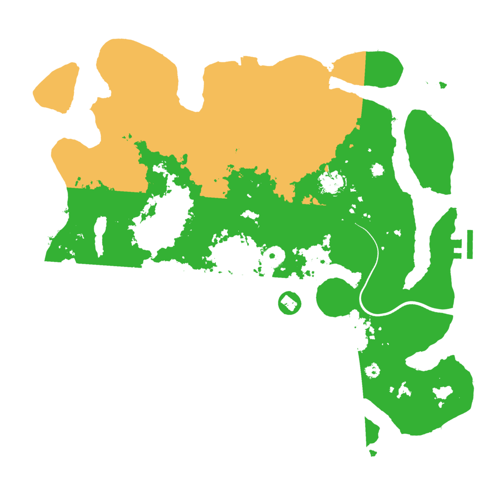 Biome Rust Map: Procedural Map, Size: 3500, Seed: 12355