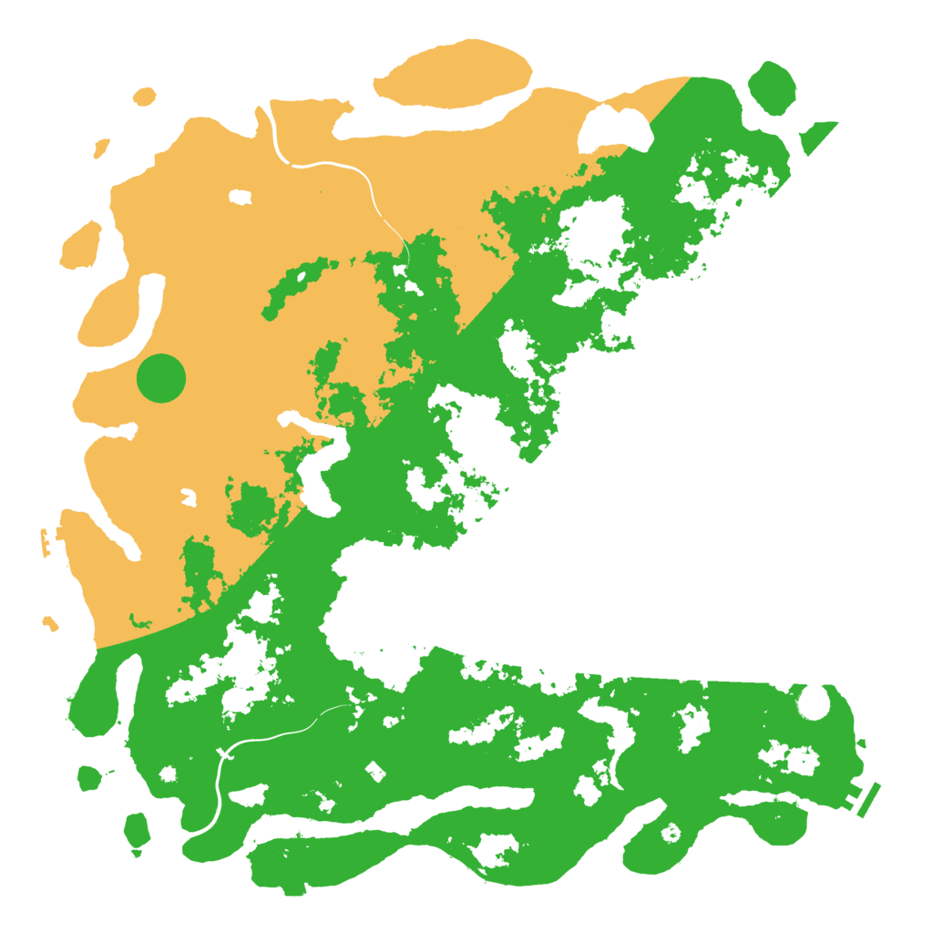Biome Rust Map: Procedural Map, Size: 5000, Seed: 64000