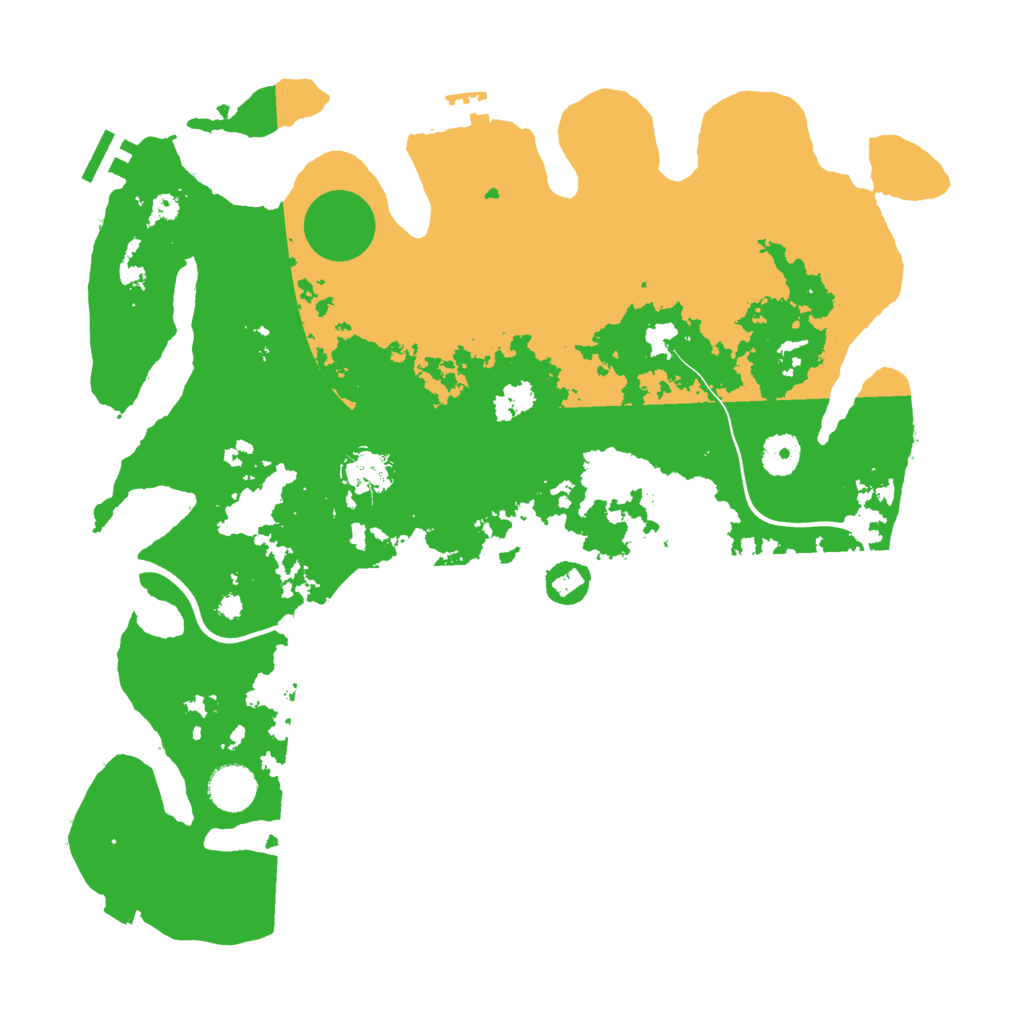 Biome Rust Map: Procedural Map, Size: 3800, Seed: 107
