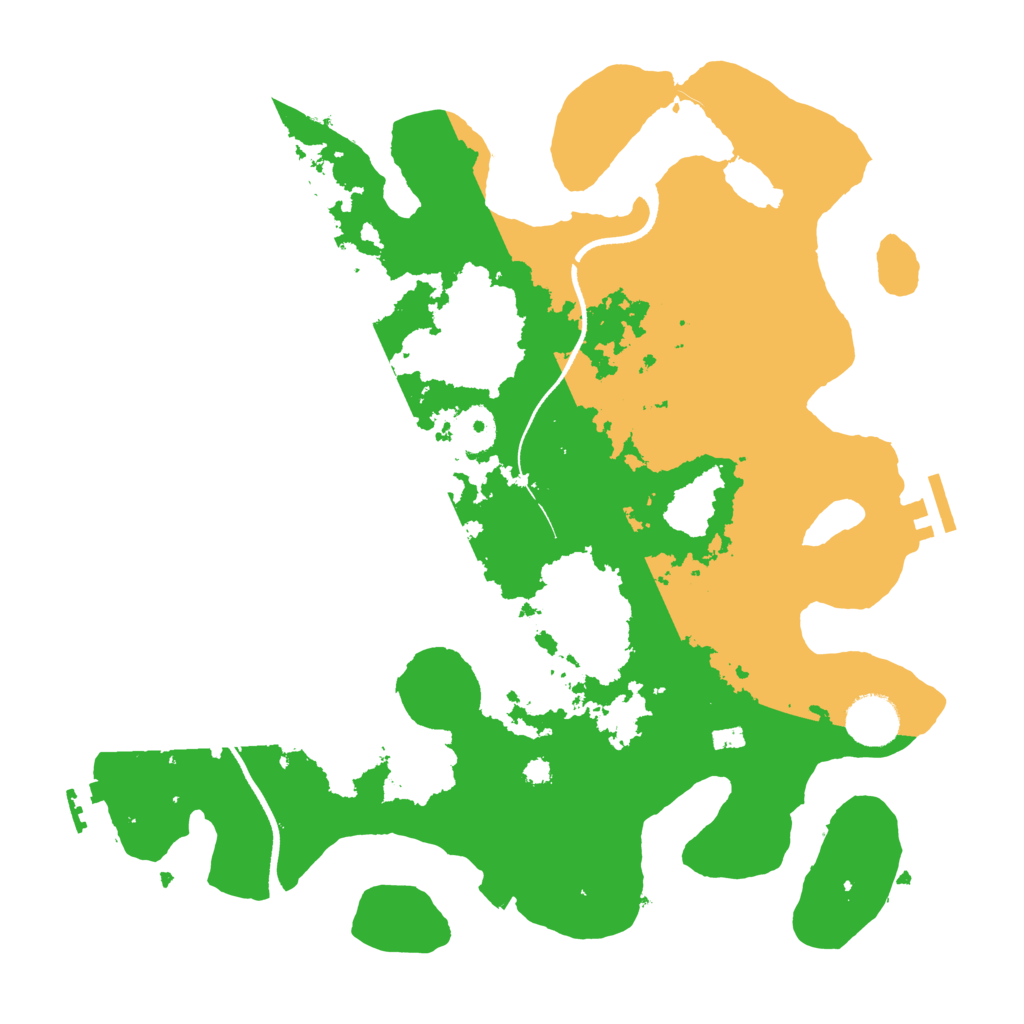 Biome Rust Map: Procedural Map, Size: 3500, Seed: 1949353117