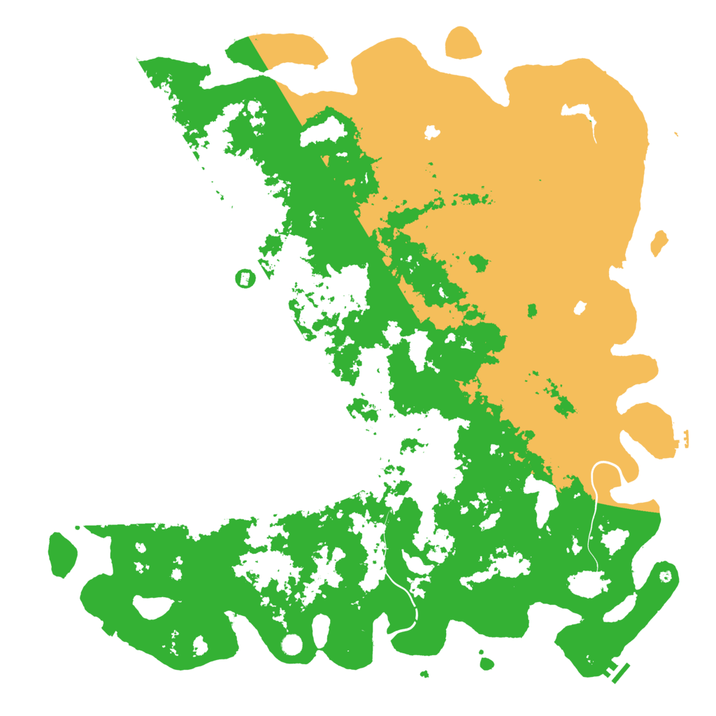 Biome Rust Map: Procedural Map, Size: 6000, Seed: 112197866