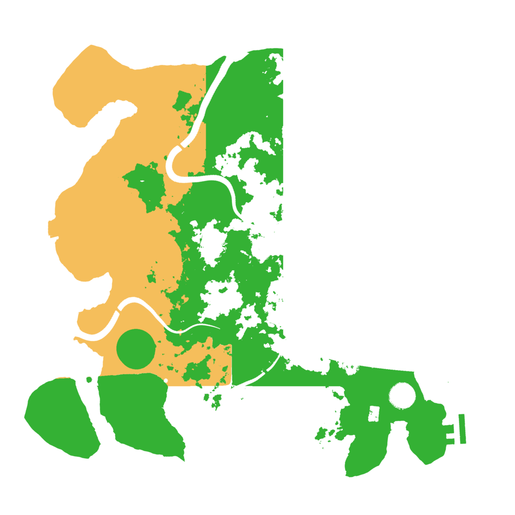 Biome Rust Map: Procedural Map, Size: 3500, Seed: 1643638215