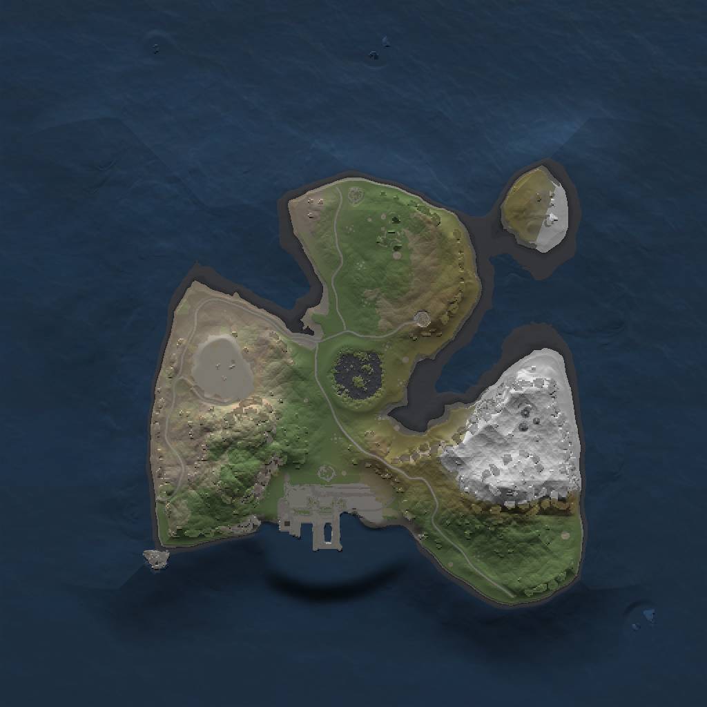 Rust Map: Procedural Map, Size: 1500, Seed: 1816007917, 5 Monuments