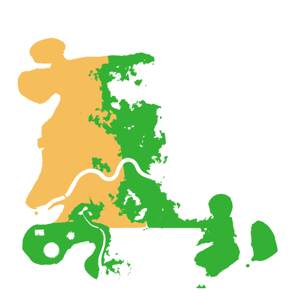Biome Rust Map: Procedural Map, Size: 3500, Seed: 1254823