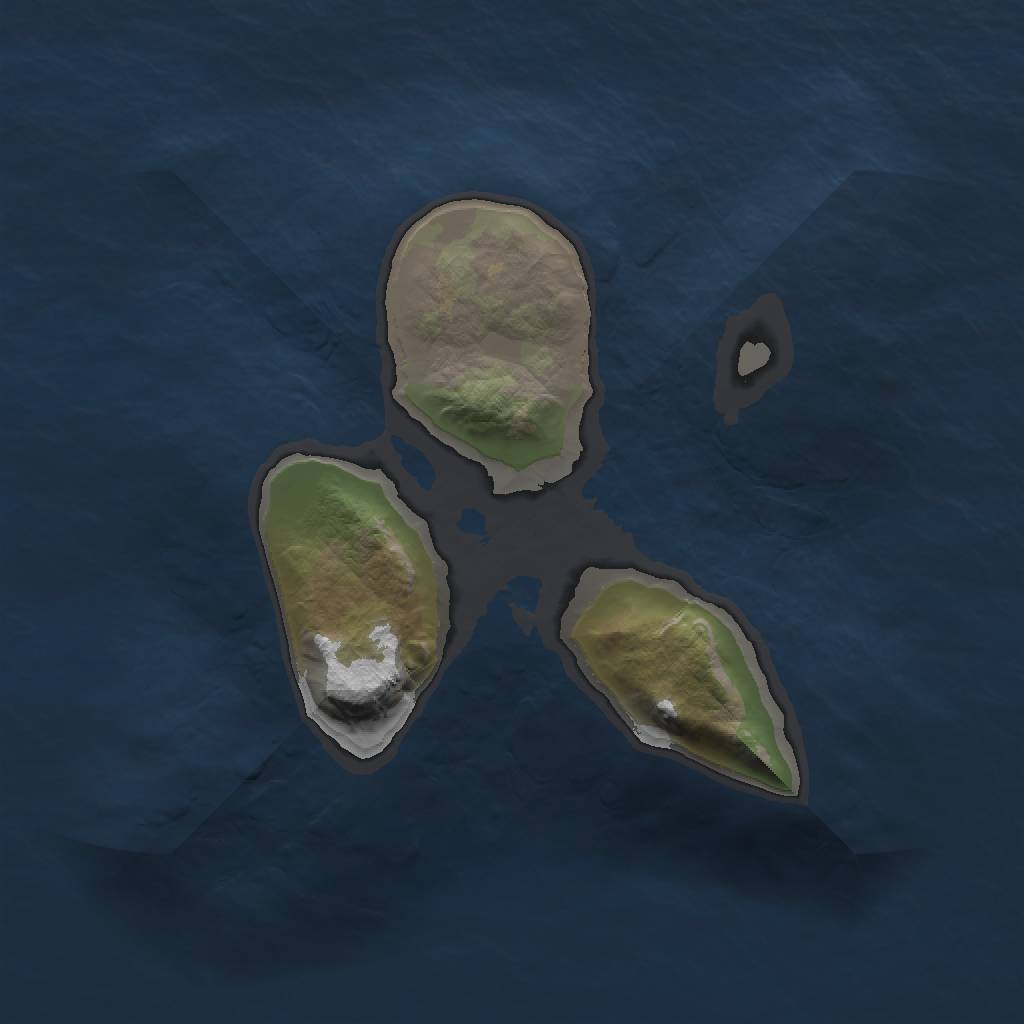 Rust Map: Barren, Size: 1500, Seed: 547851, 2 Monuments