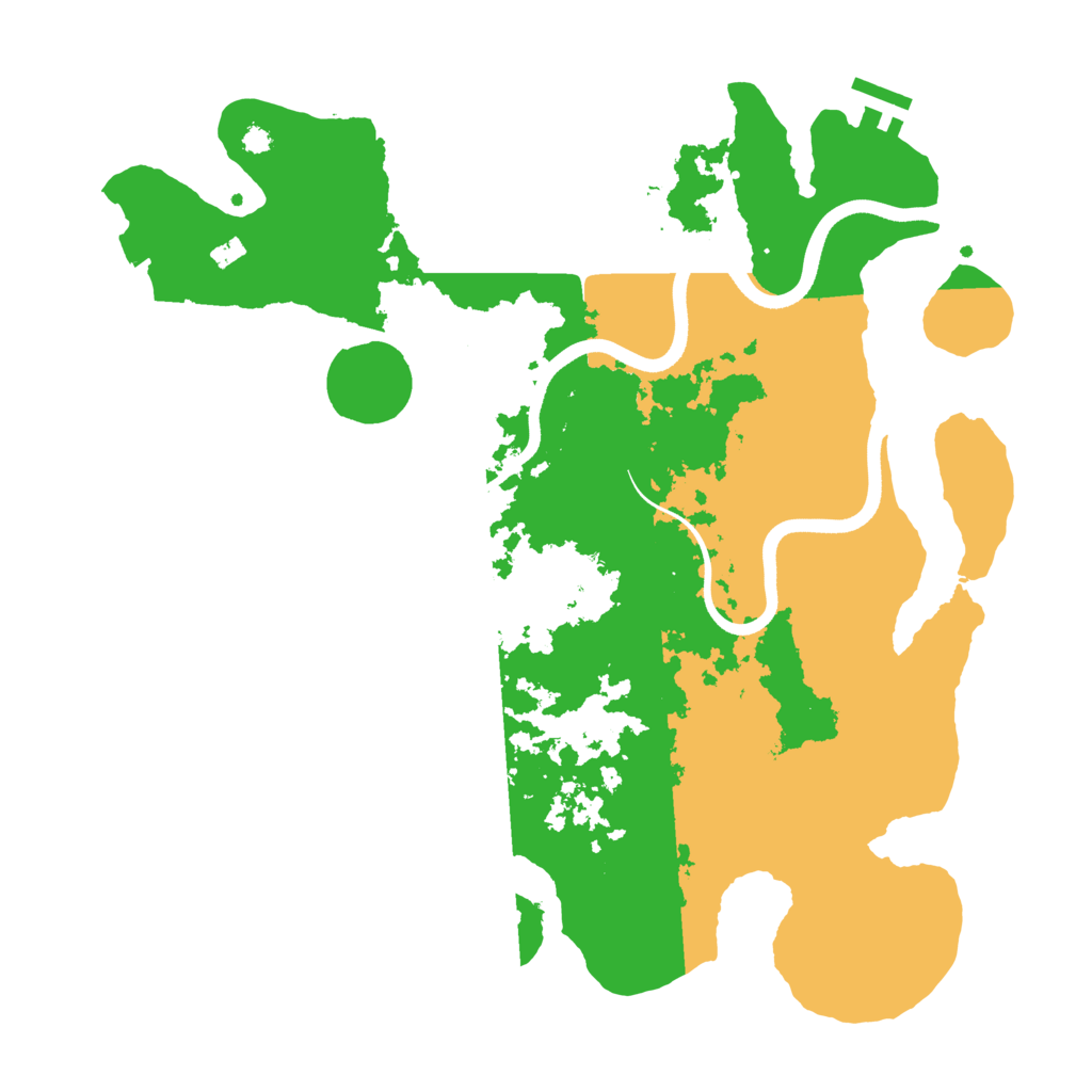 Biome Rust Map: Procedural Map, Size: 3600, Seed: 100