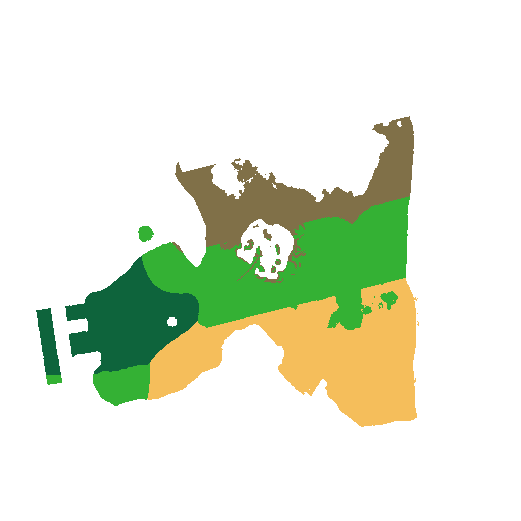 Biome Rust Map: Procedural Map, Size: 1400, Seed: 1