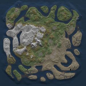 Thumbnail Rust Map: Procedural Map, Size: 5000, Seed: 1210979593, 19 Monuments