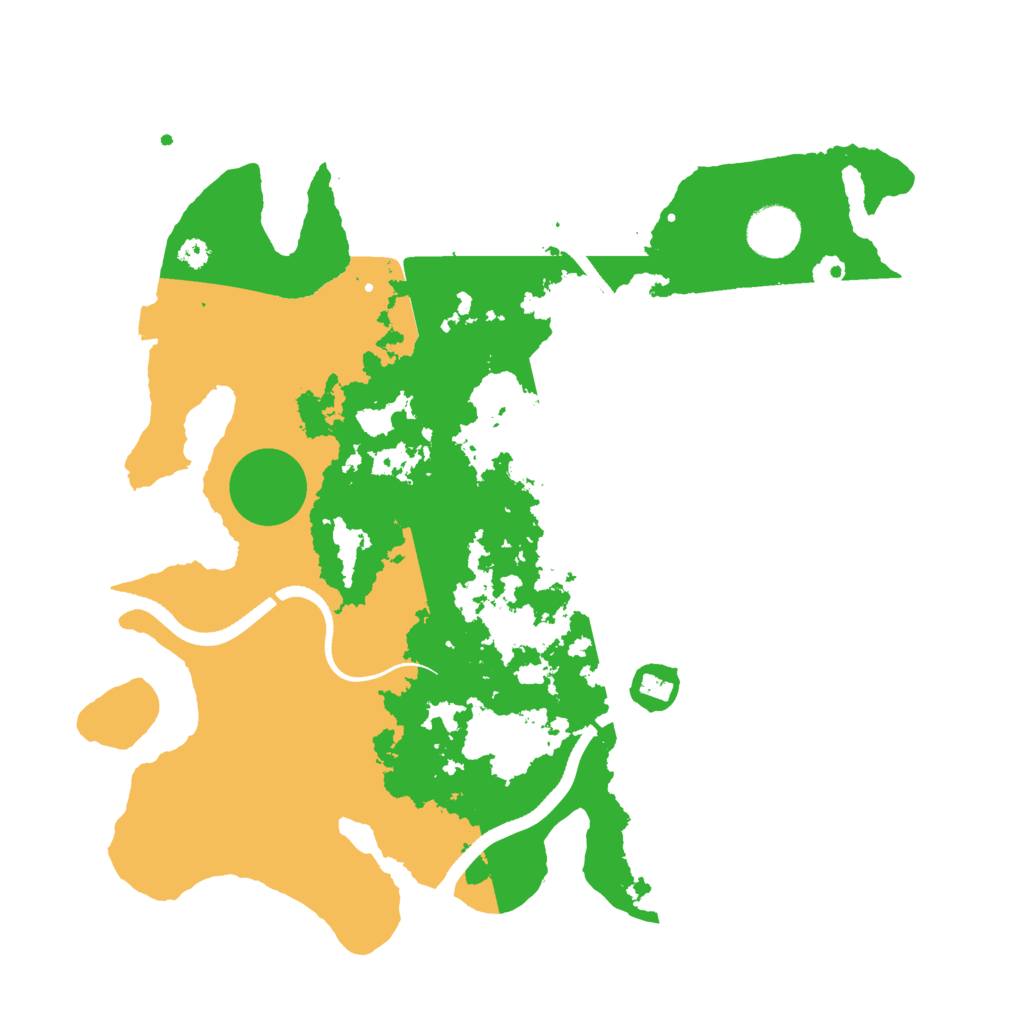 Biome Rust Map: Procedural Map, Size: 3500, Seed: 4648