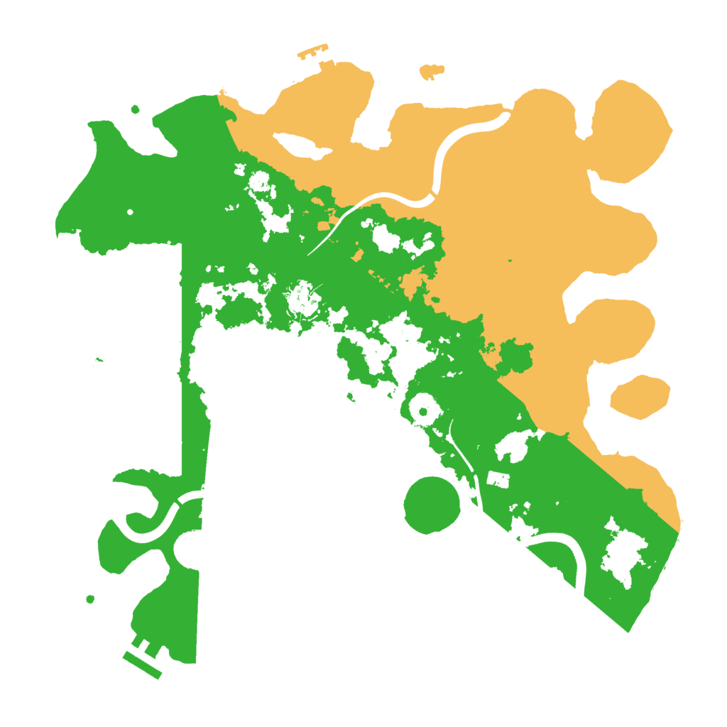 Biome Rust Map: Procedural Map, Size: 3500, Seed: 270427620