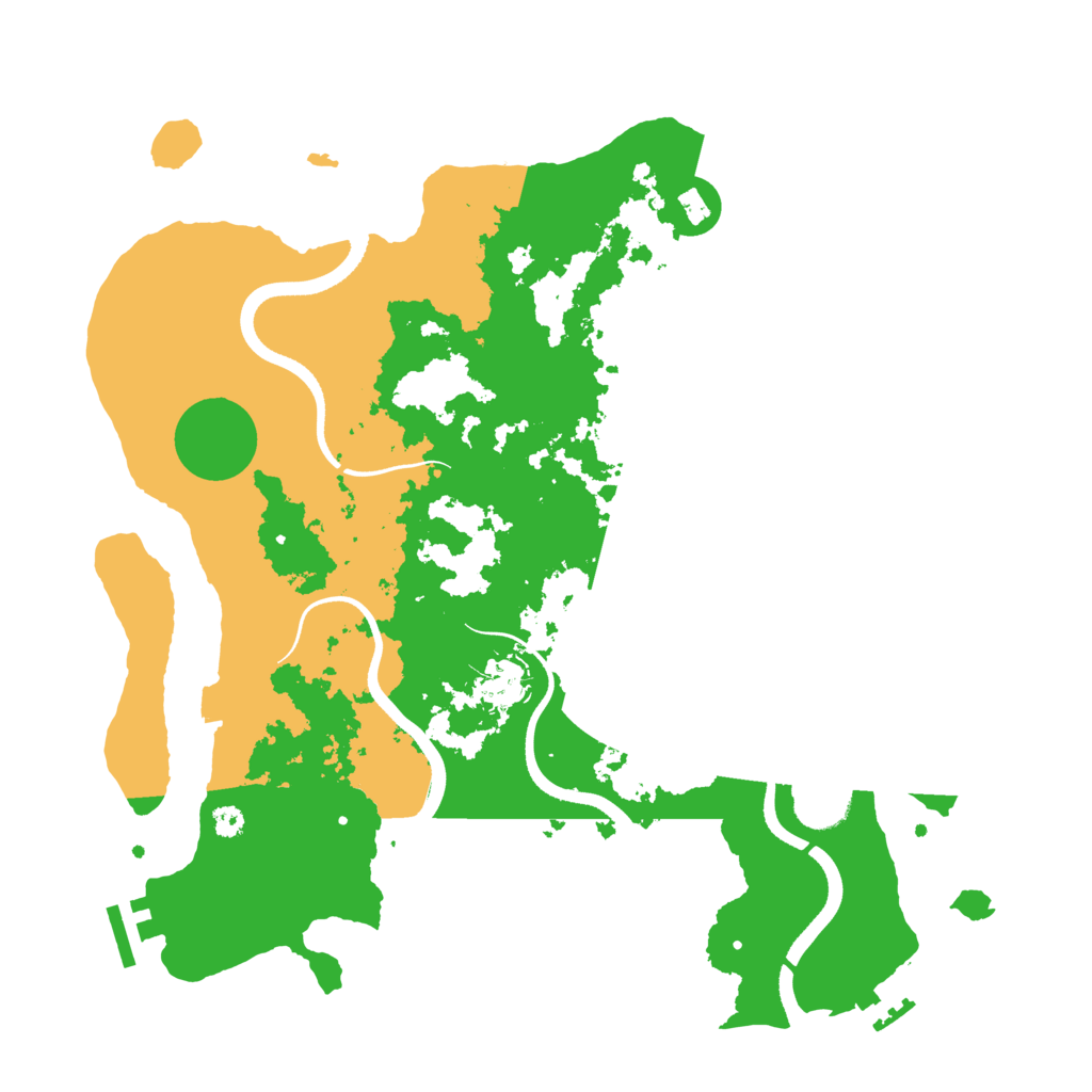 Biome Rust Map: Procedural Map, Size: 3500, Seed: 1942351729