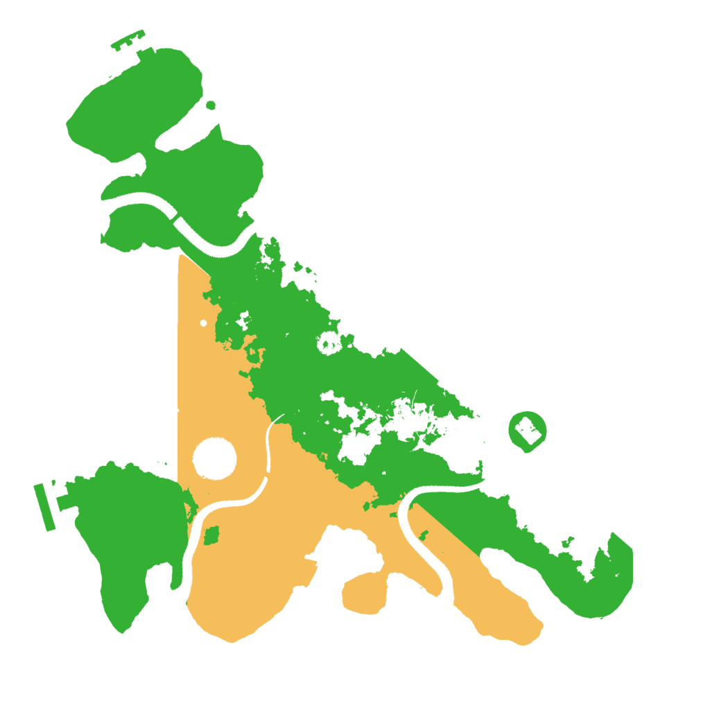Biome Rust Map: Procedural Map, Size: 3000, Seed: 120257856