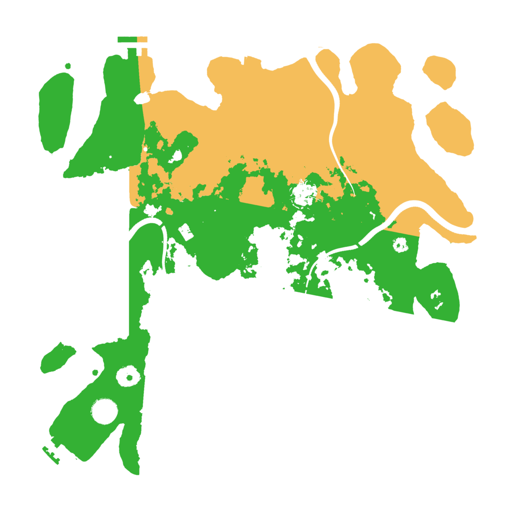 Biome Rust Map: Procedural Map, Size: 3500, Seed: 543543631