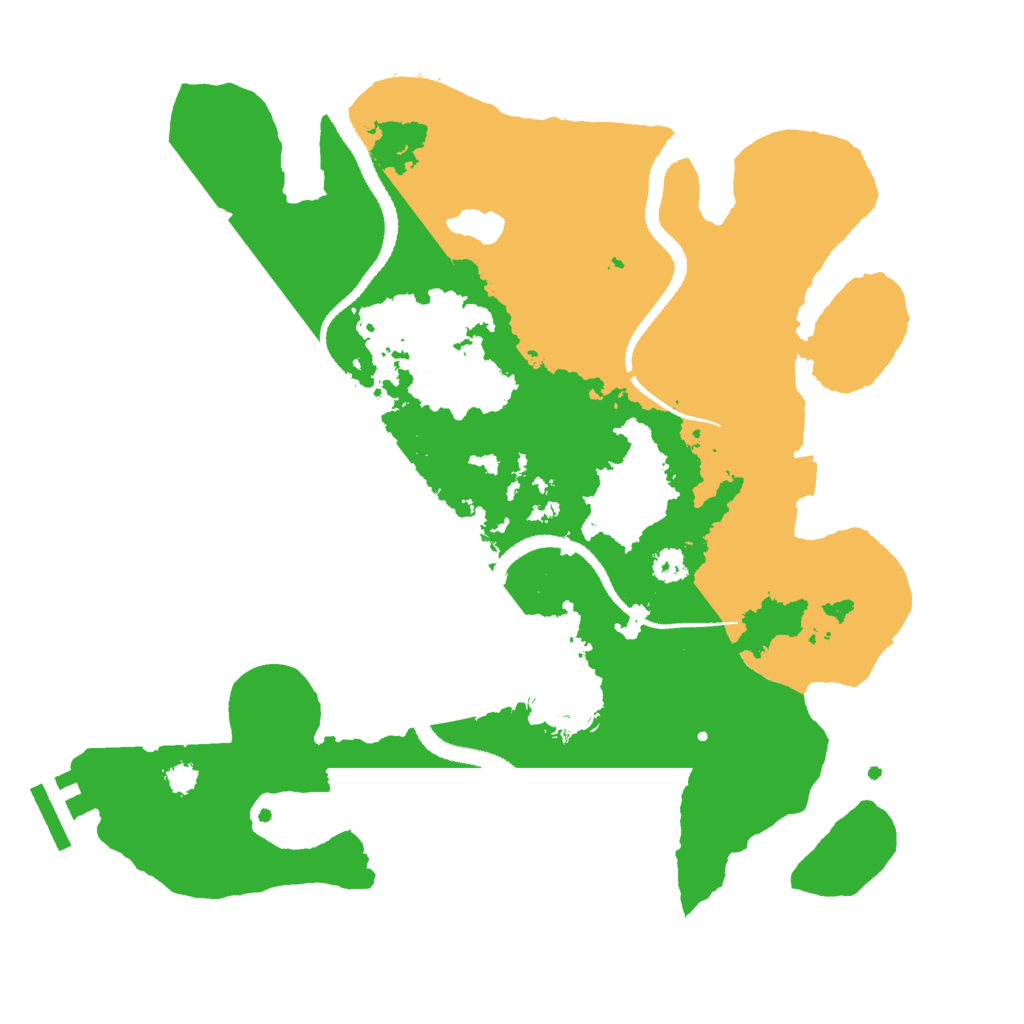 Biome Rust Map: Procedural Map, Size: 3000, Seed: 84270218