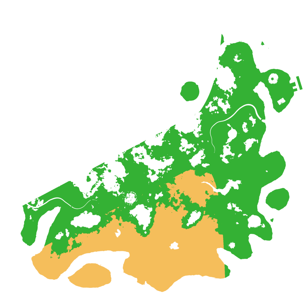 Biome Rust Map: Procedural Map, Size: 4500, Seed: 1884727475