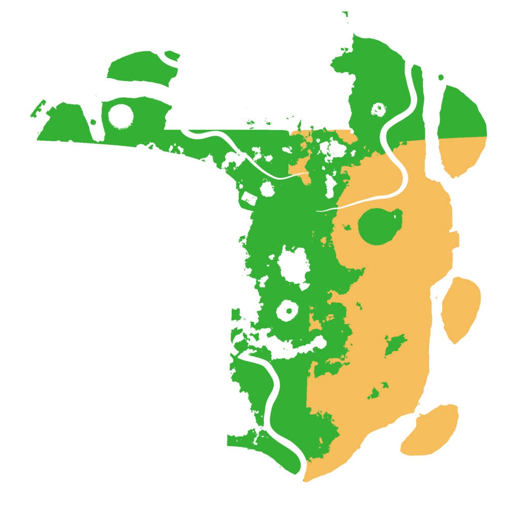 Biome Rust Map: Procedural Map, Size: 3700, Seed: 3776445