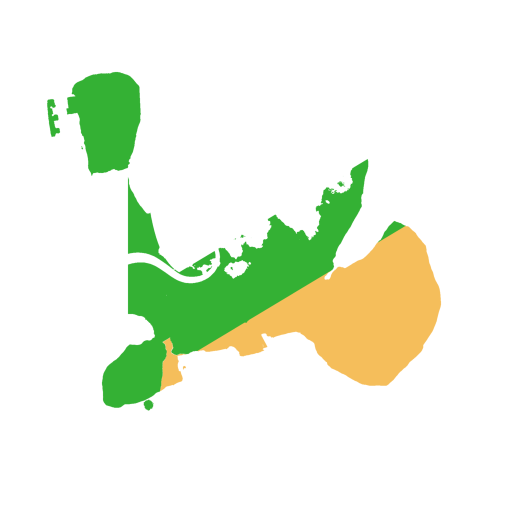 Biome Rust Map: Procedural Map, Size: 2100, Seed: 45588