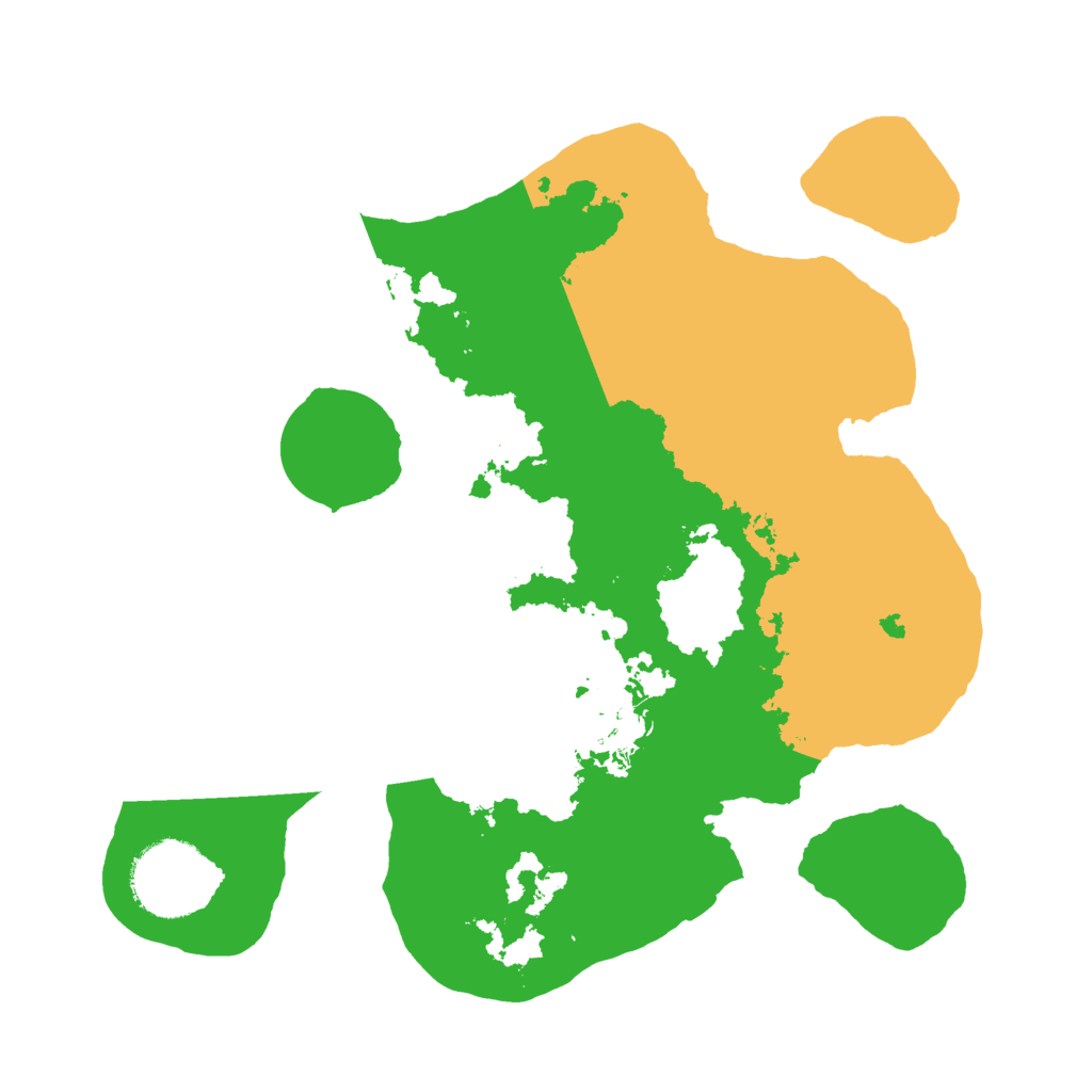 Biome Rust Map: Barren, Size: 2500, Seed: 28087