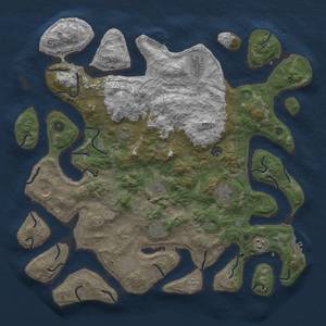 Thumbnail Rust Map: Procedural Map, Size: 4500, Seed: 33140, 18 Monuments