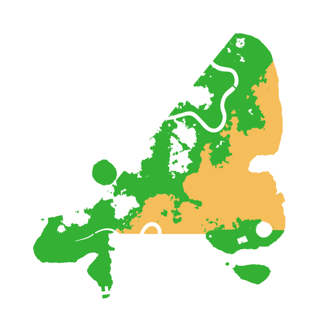 Biome Rust Map: Procedural Map, Size: 3510, Seed: 1247188
