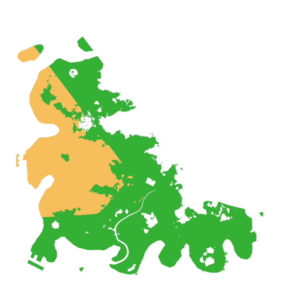 Biome Rust Map: Procedural Map, Size: 3500, Seed: 434352