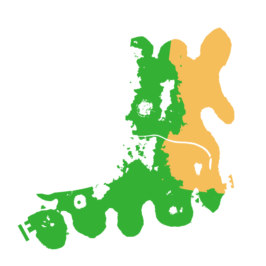 Biome Rust Map: Procedural Map, Size: 3000, Seed: 1005721007