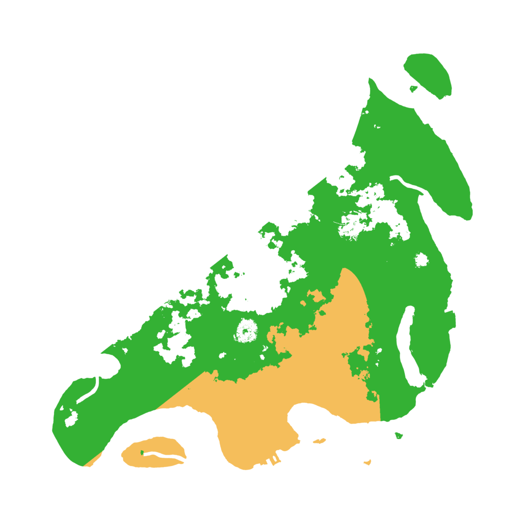 Biome Rust Map: Procedural Map, Size: 3500, Seed: 105