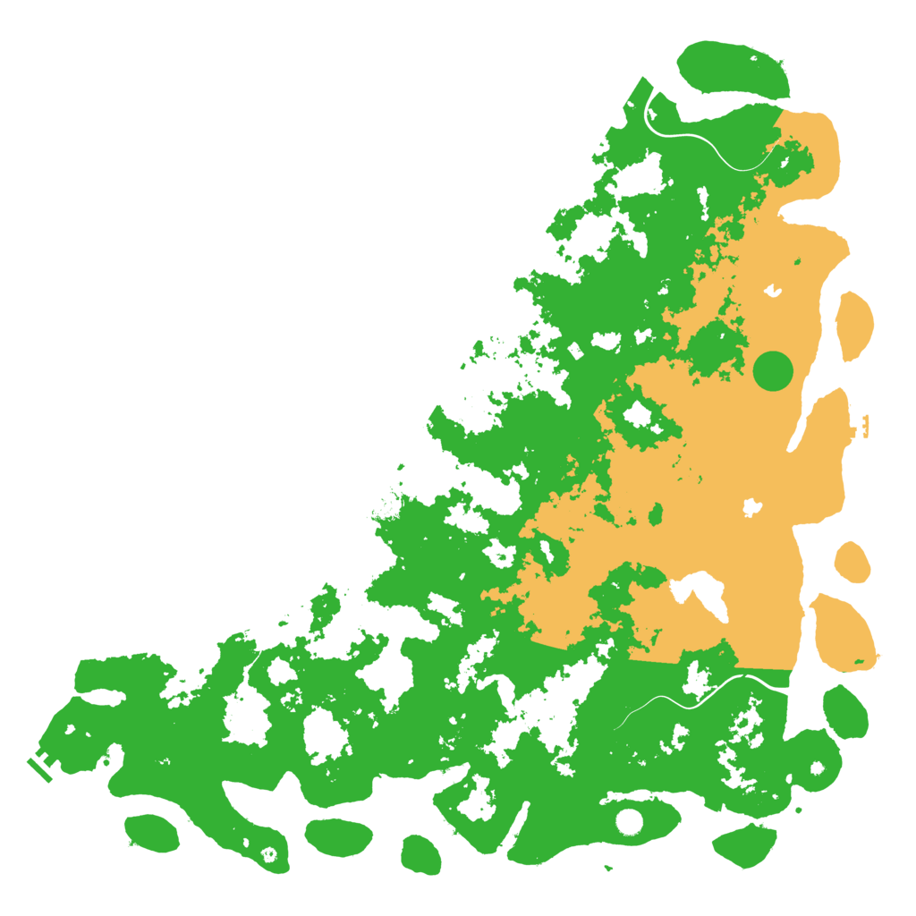 Biome Rust Map: Procedural Map, Size: 6000, Seed: 944411032