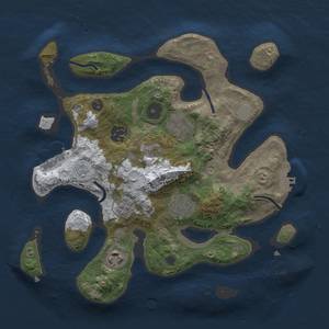 Thumbnail Rust Map: Procedural Map, Size: 3000, Seed: 145, 14 Monuments