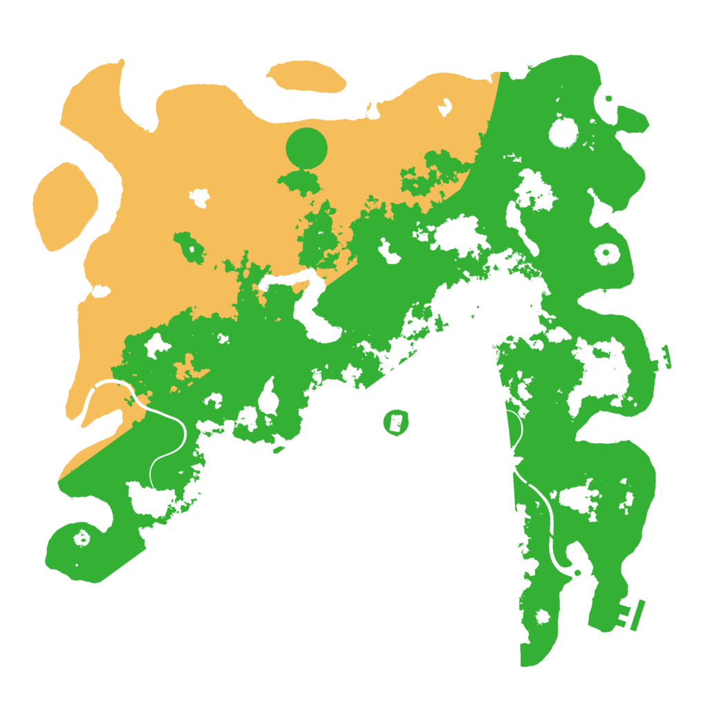 Biome Rust Map: Procedural Map, Size: 4500, Seed: 1445966182
