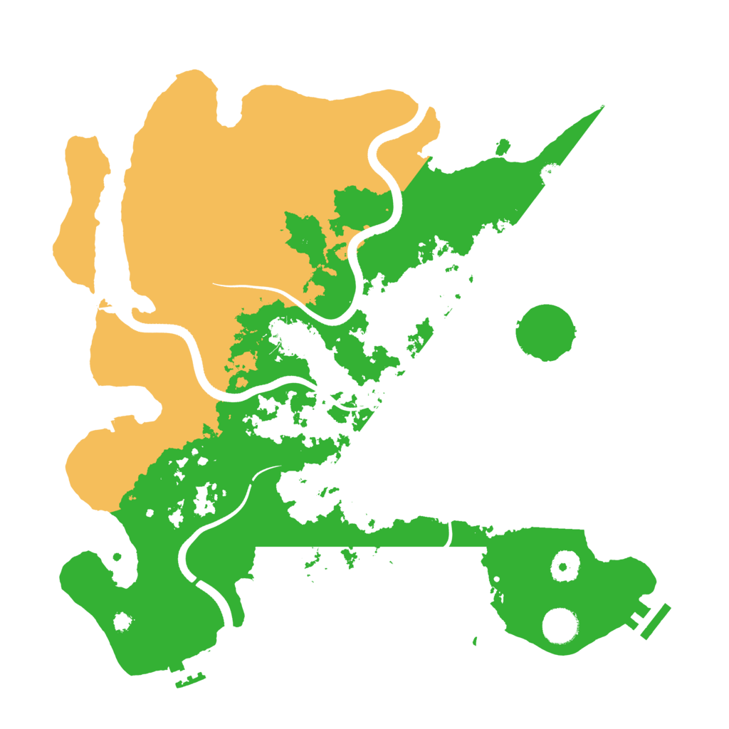 Biome Rust Map: Procedural Map, Size: 3600, Seed: 2222
