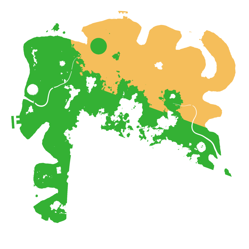 Biome Rust Map: Procedural Map, Size: 4000, Seed: 58223