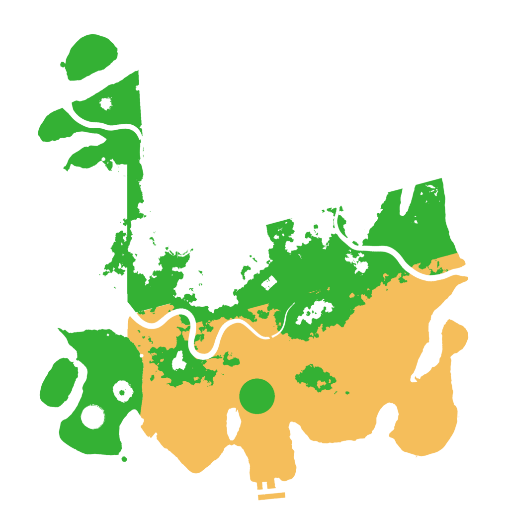 Biome Rust Map: Procedural Map, Size: 3800, Seed: 123412