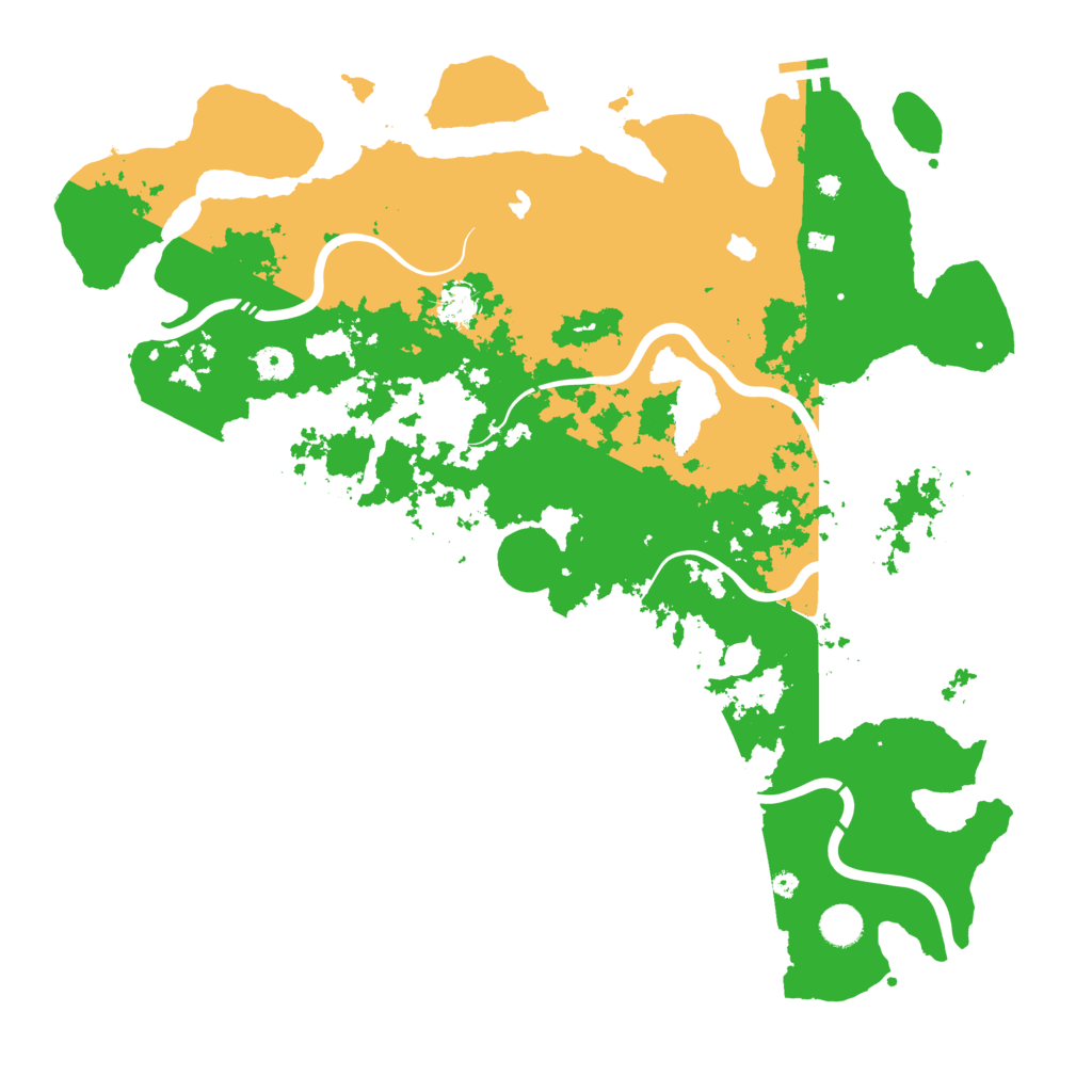 Biome Rust Map: Procedural Map, Size: 4500, Seed: 4632055