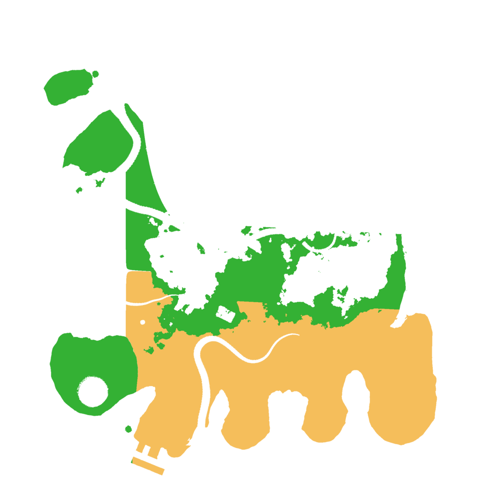 Biome Rust Map: Procedural Map, Size: 3000, Seed: 2435877