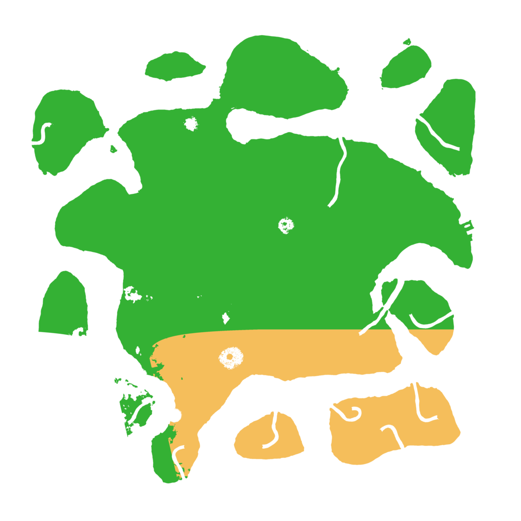 Biome Rust Map: Procedural Map, Size: 3500, Seed: 3220319