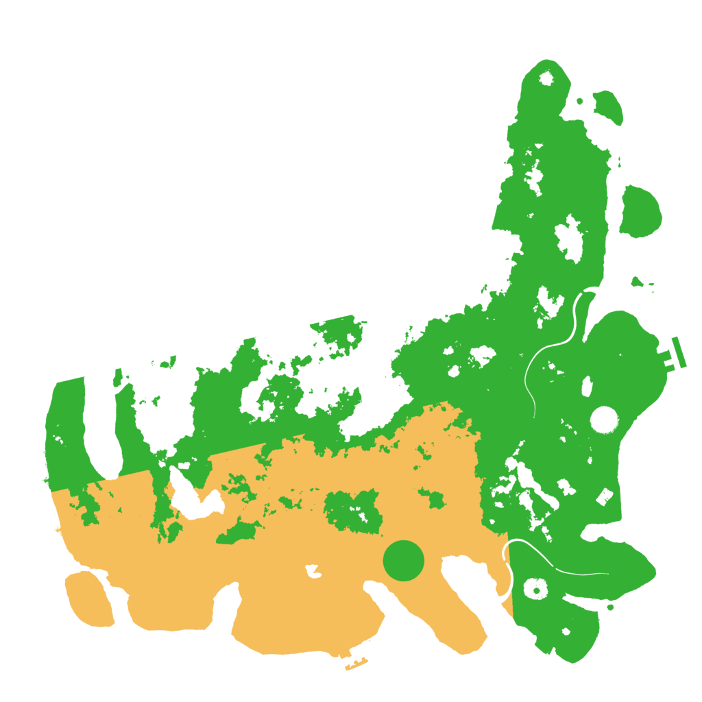 Biome Rust Map: Procedural Map, Size: 4500, Seed: 540261
