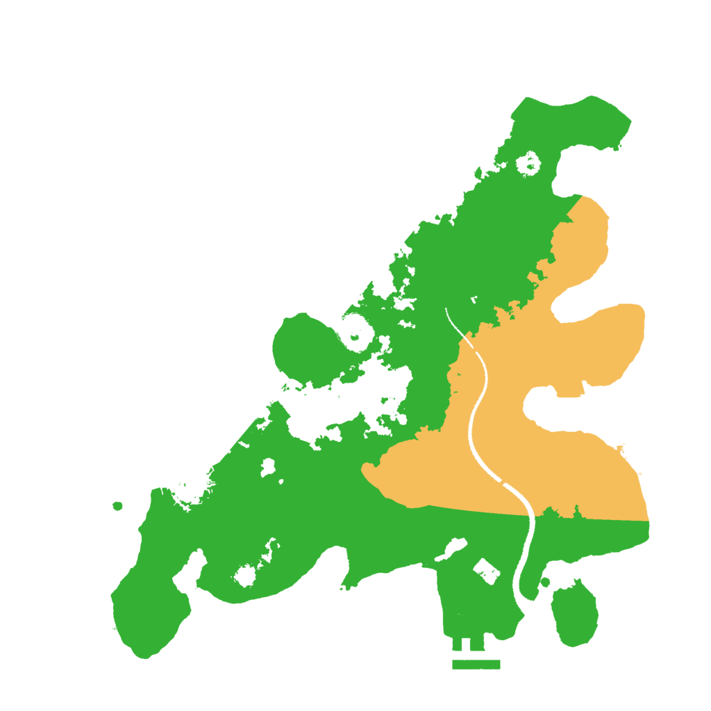 Biome Rust Map: Procedural Map, Size: 3000, Seed: 47693210