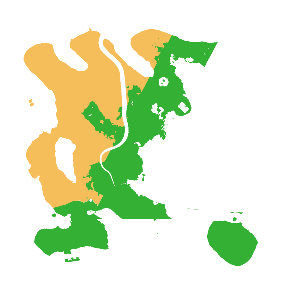Biome Rust Map: Procedural Map, Size: 3000, Seed: 45267446