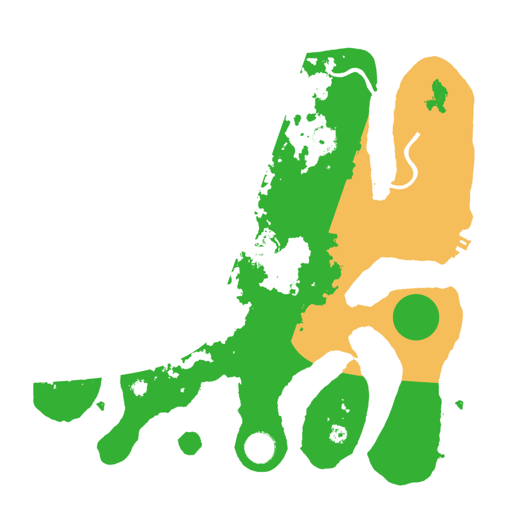 Biome Rust Map: Procedural Map, Size: 3000, Seed: 86425